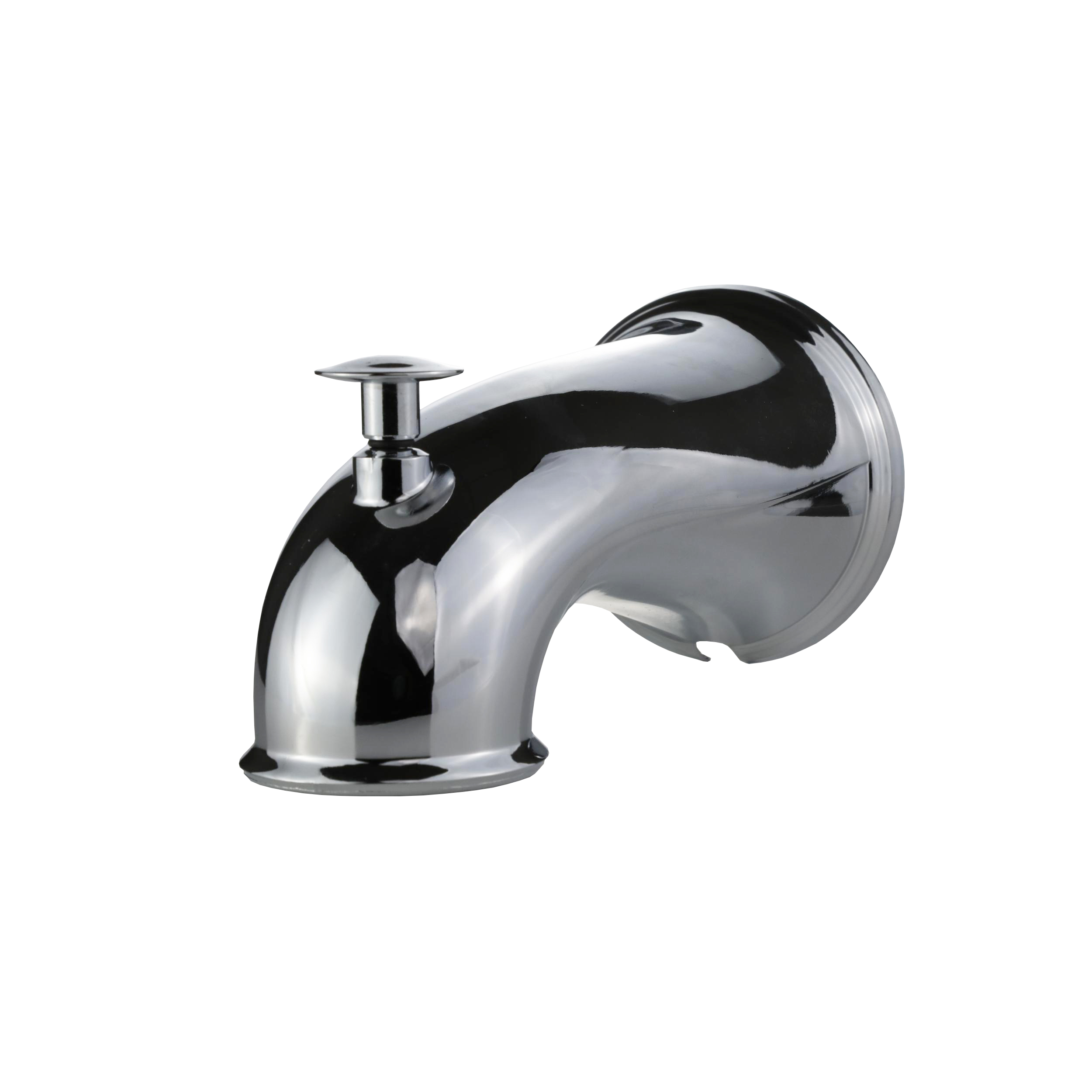 6 in. Decorative Tub Spout with Pull Up Diverter in Chrome - Danco