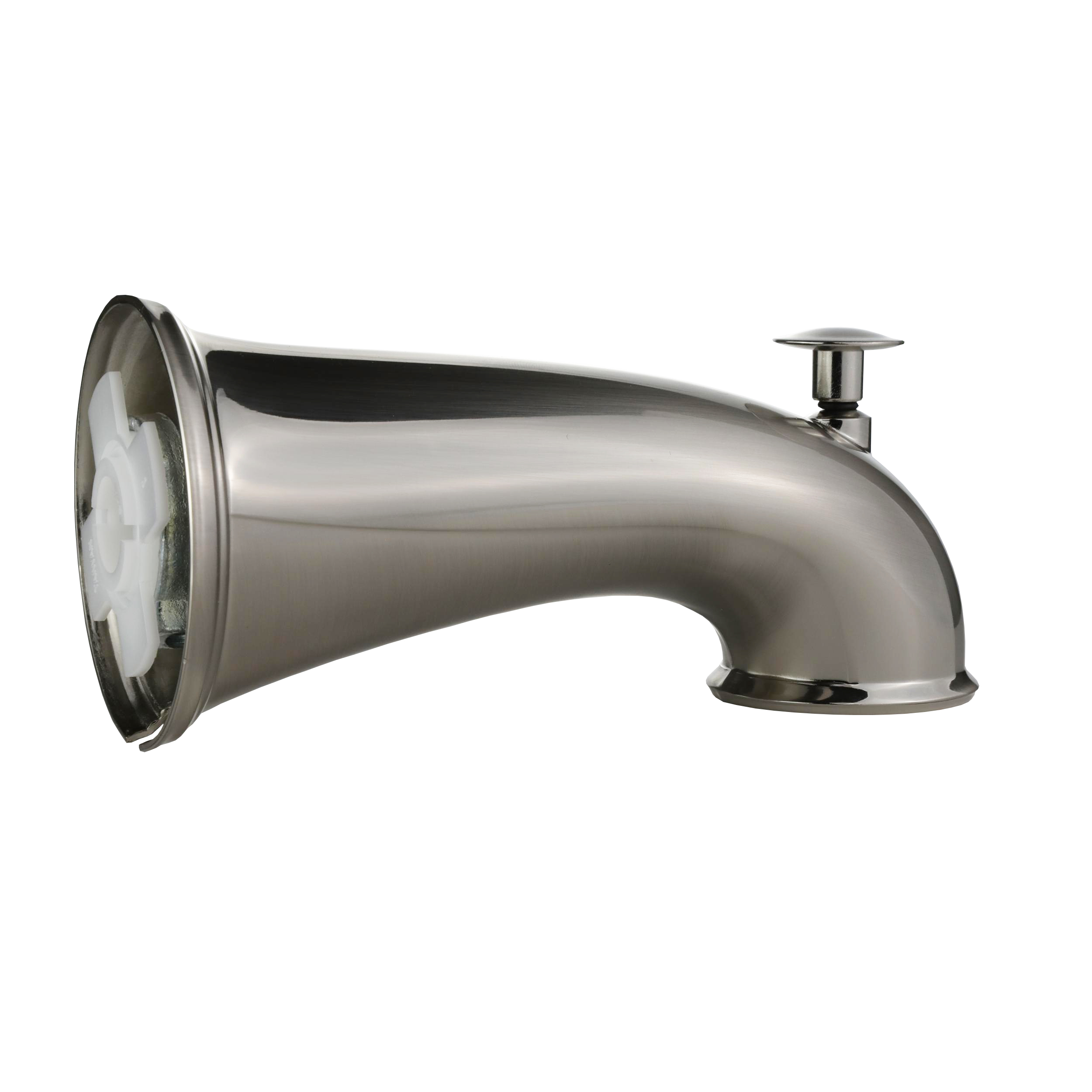 Tub Spout - Pull-Up Diverter in Brushed Nickel