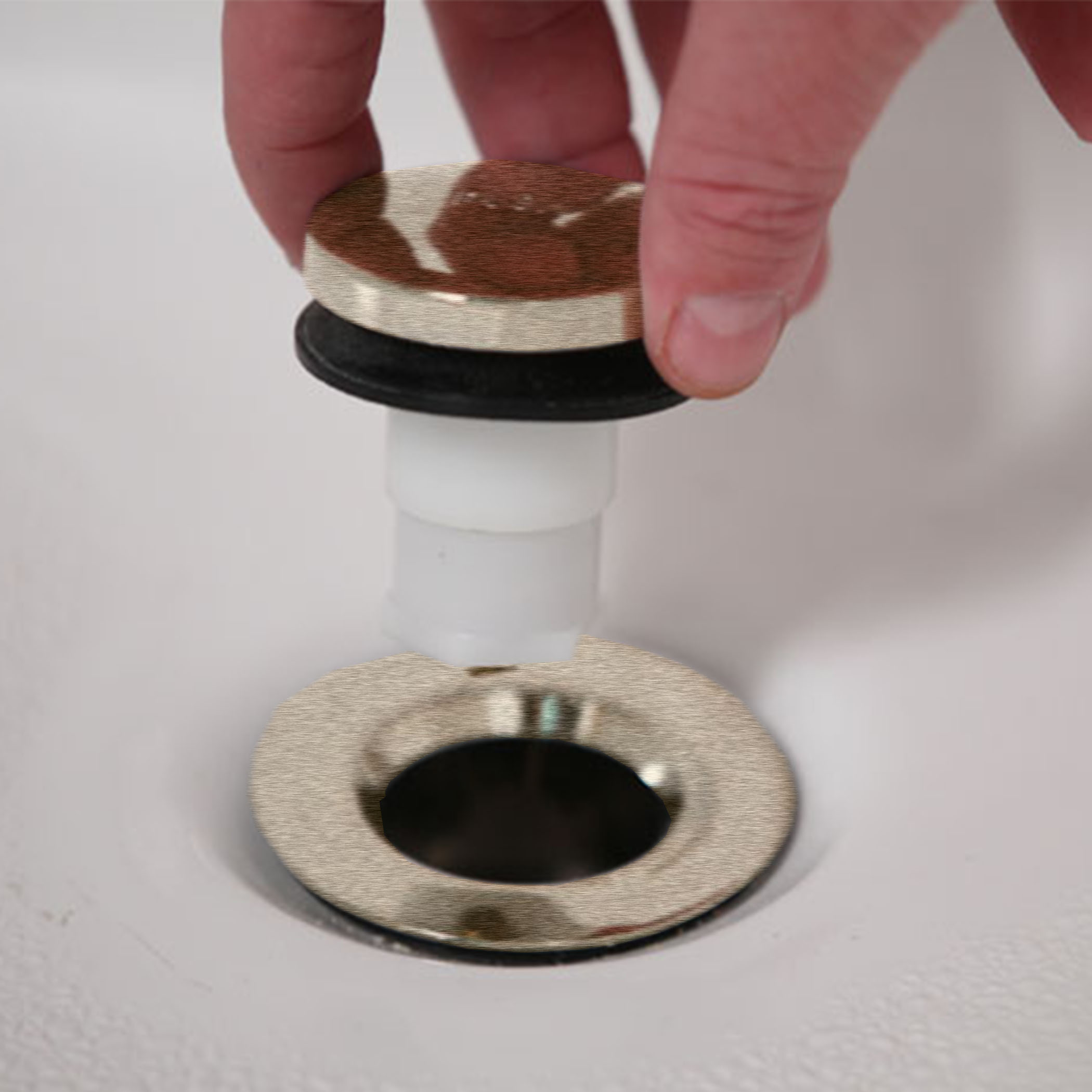 How To Replace A Bathtub Drain Stopper (Toe Touch) 