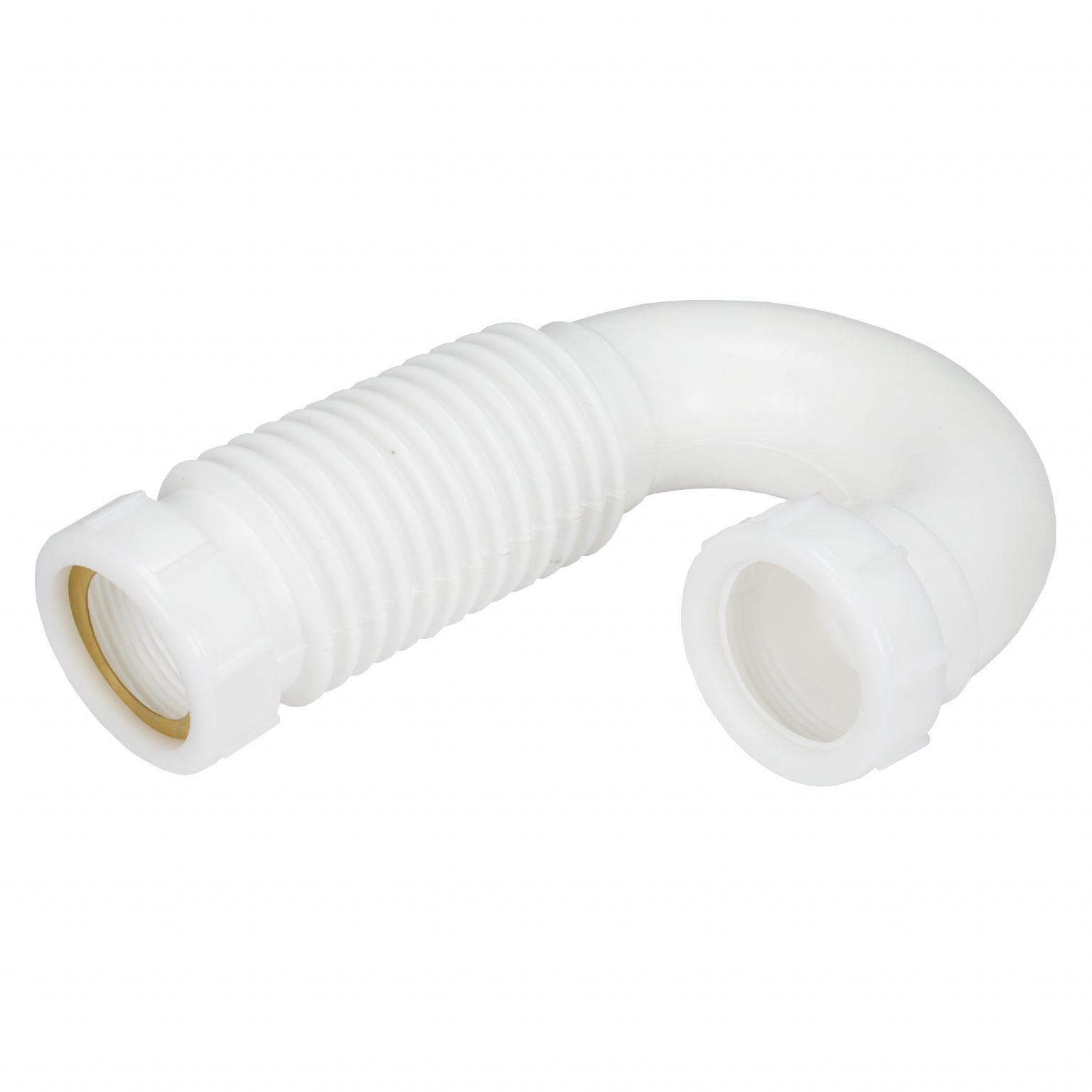 1-1/2 in. Flexible Slip-Joint J-Bend Trap in White - Danco