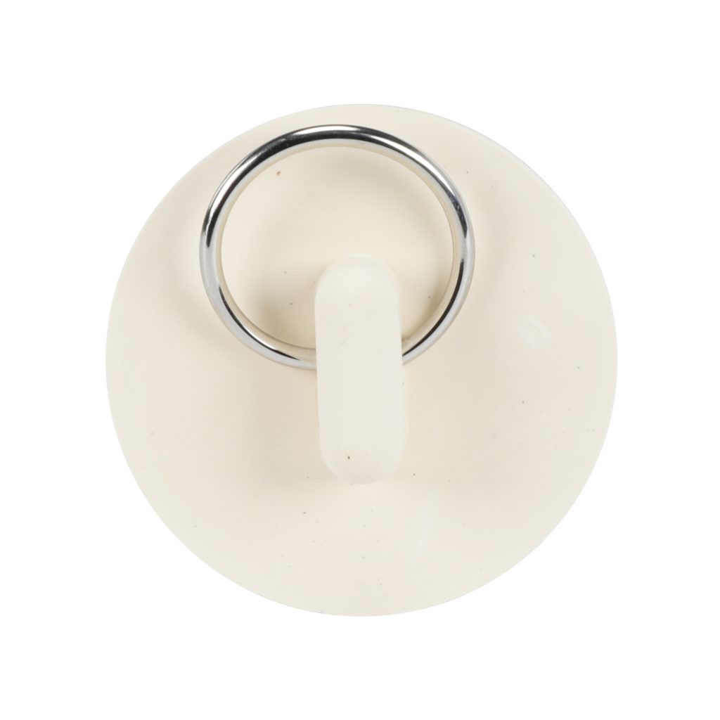 1-3/8 in. Rubber Drain Stopper in White (1 per Card) - Danco