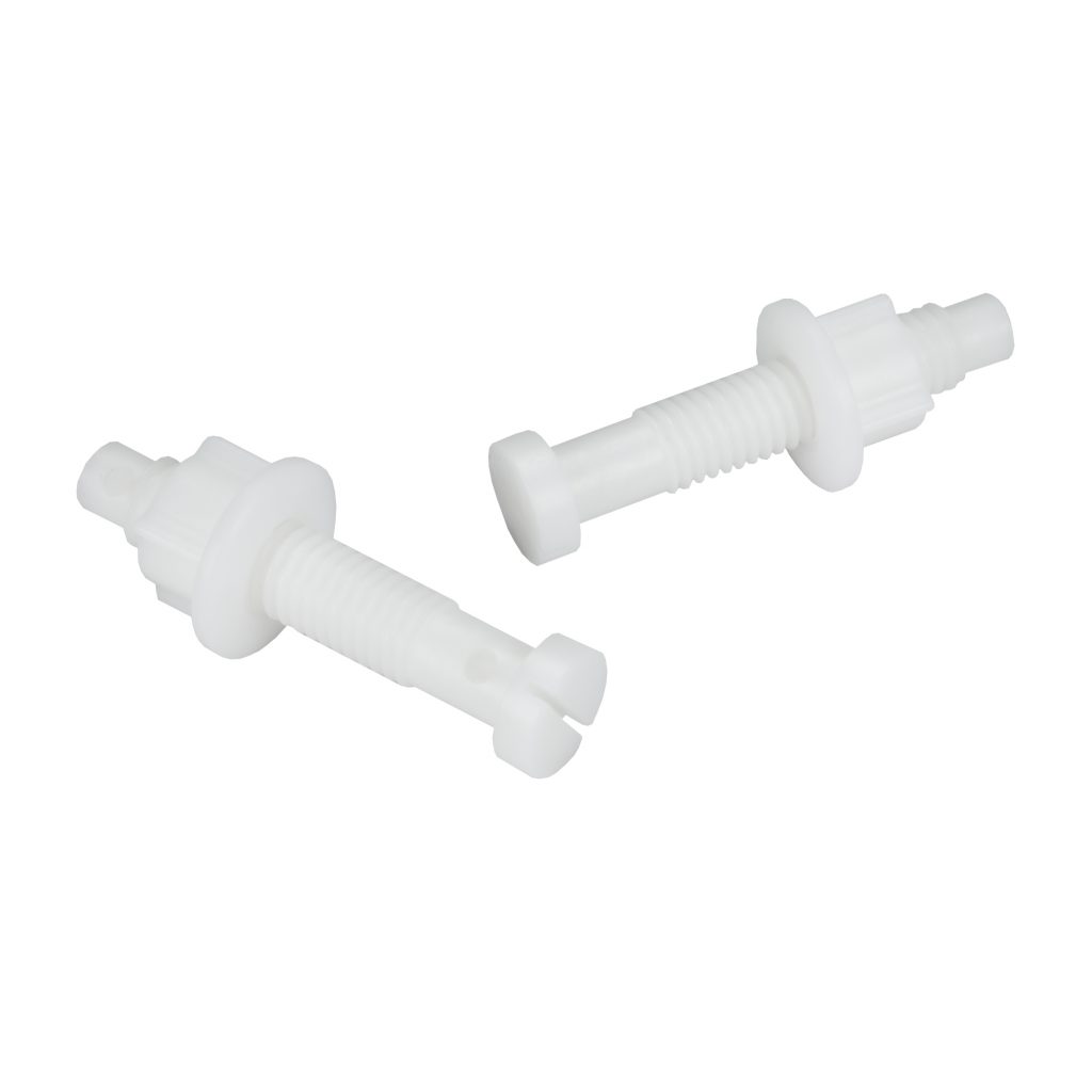 7/16 in. Plastic Toilet Seat Hinge Bolt (2-Pack) - Danco