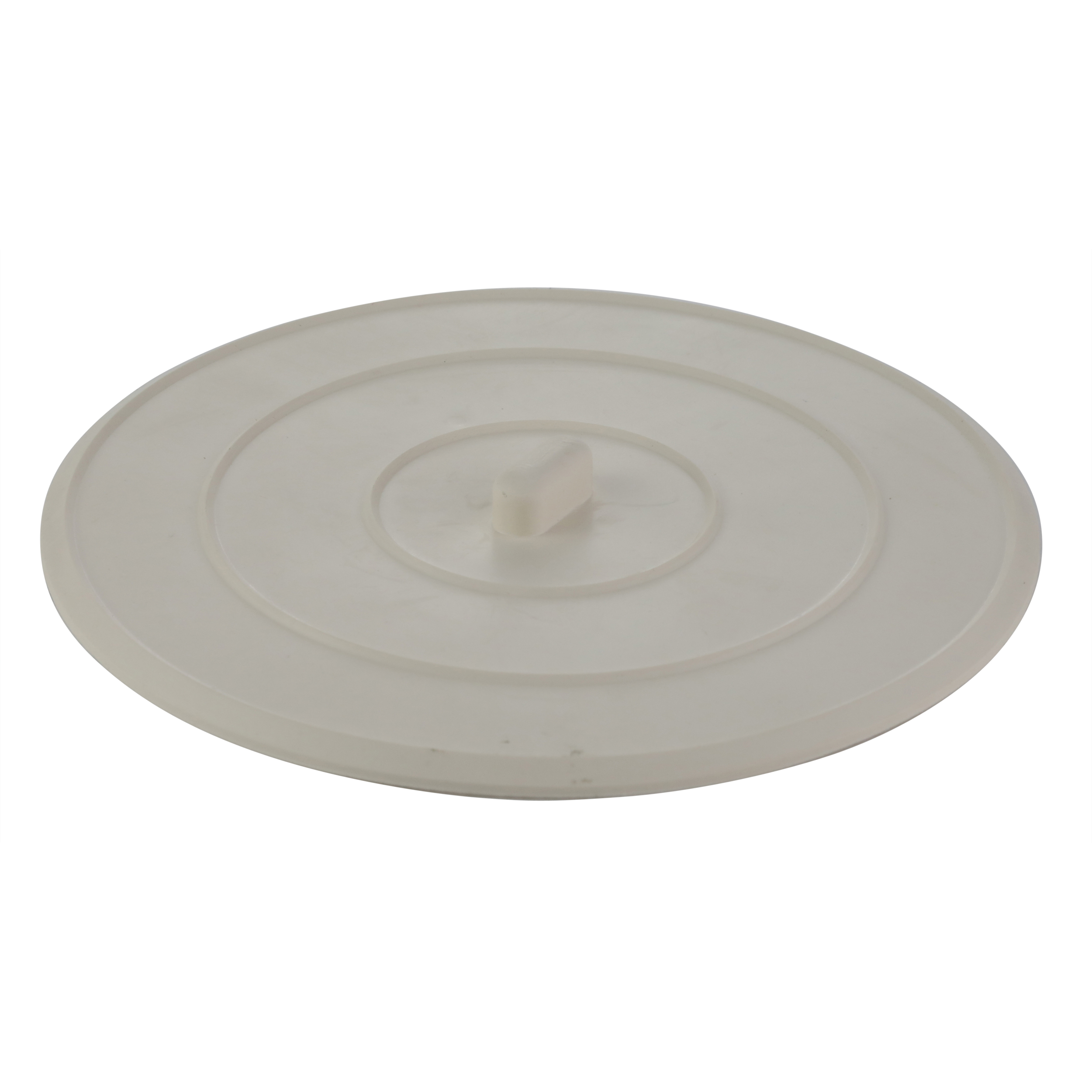 1-5/8 in. Rubber Drain Stopper in White (1 per Card) - Danco