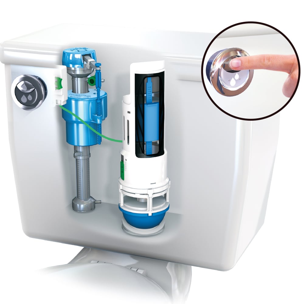 Hyf Duoflush Dual Flush Converter Toilet Repair Kit Plumbing Parts By Danco