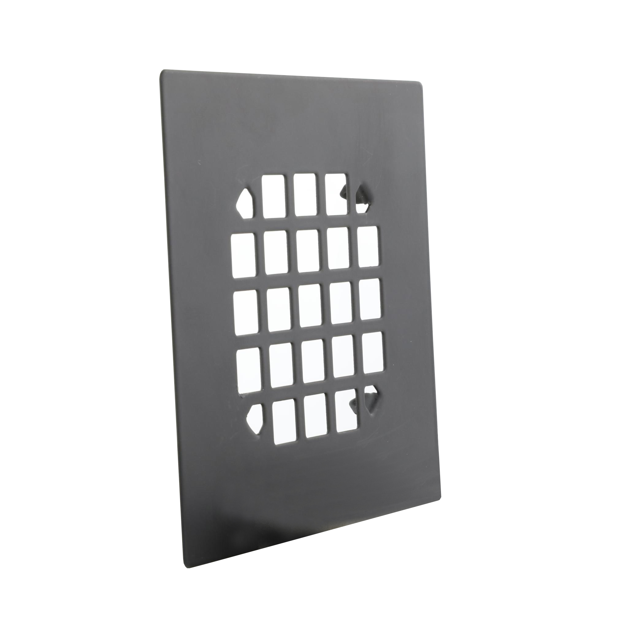 Square Snap-In Shower Drain Cover in Matte Black - Danco