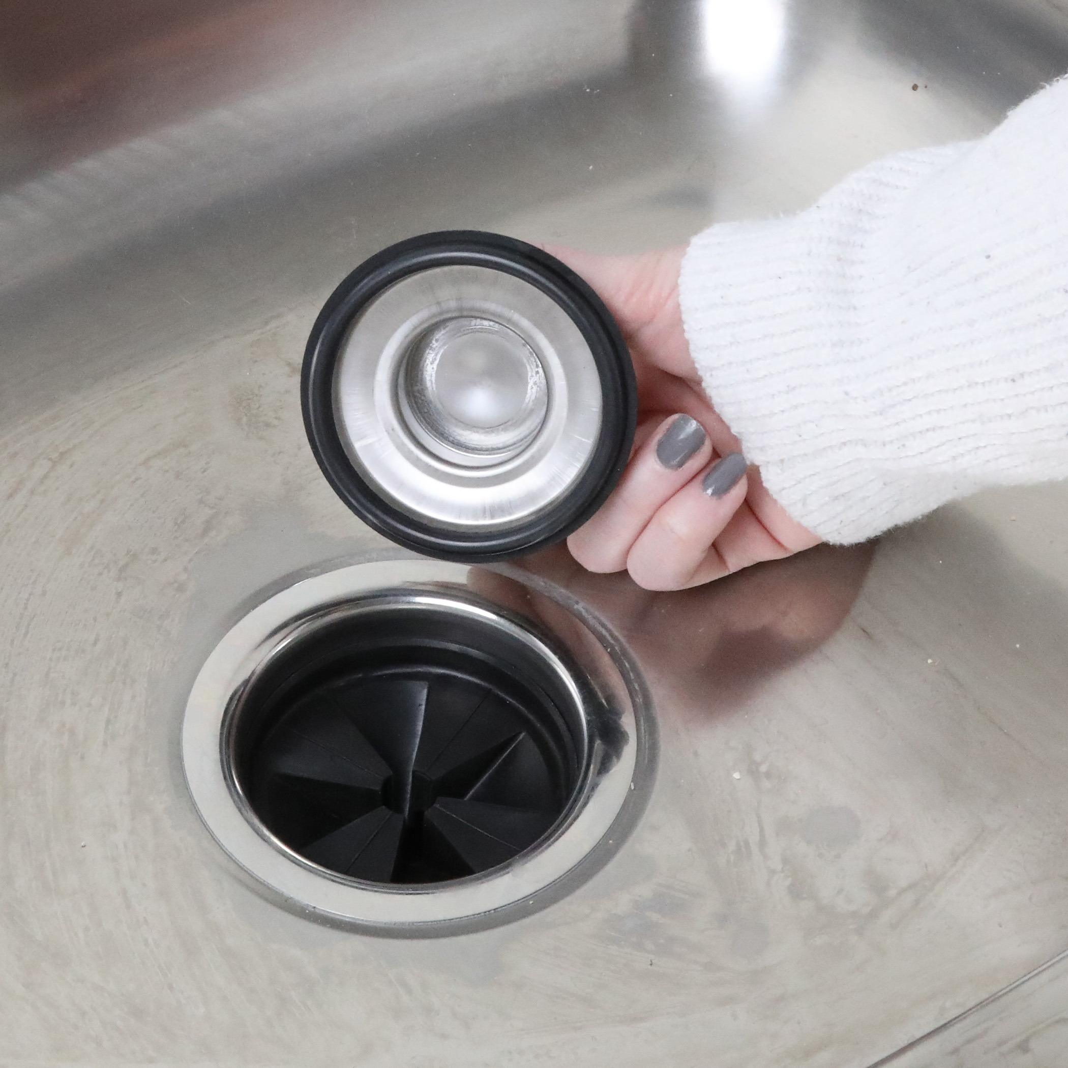 Kitchen Garbage Disposal Drain Stopper in Stainless Steel - Danco