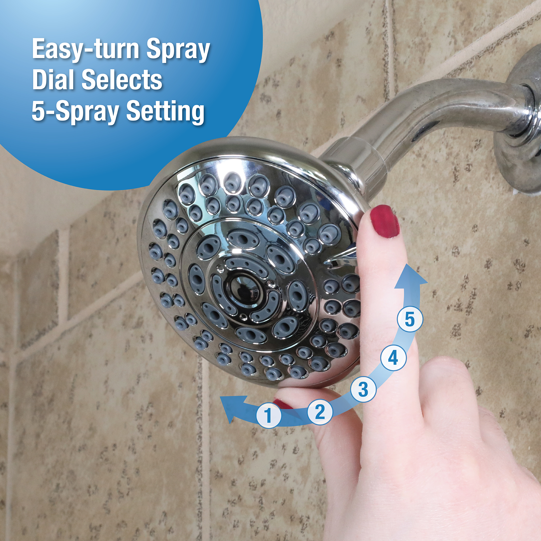 Adjustable Suction Cup Shower Head Holder - Inspire Uplift