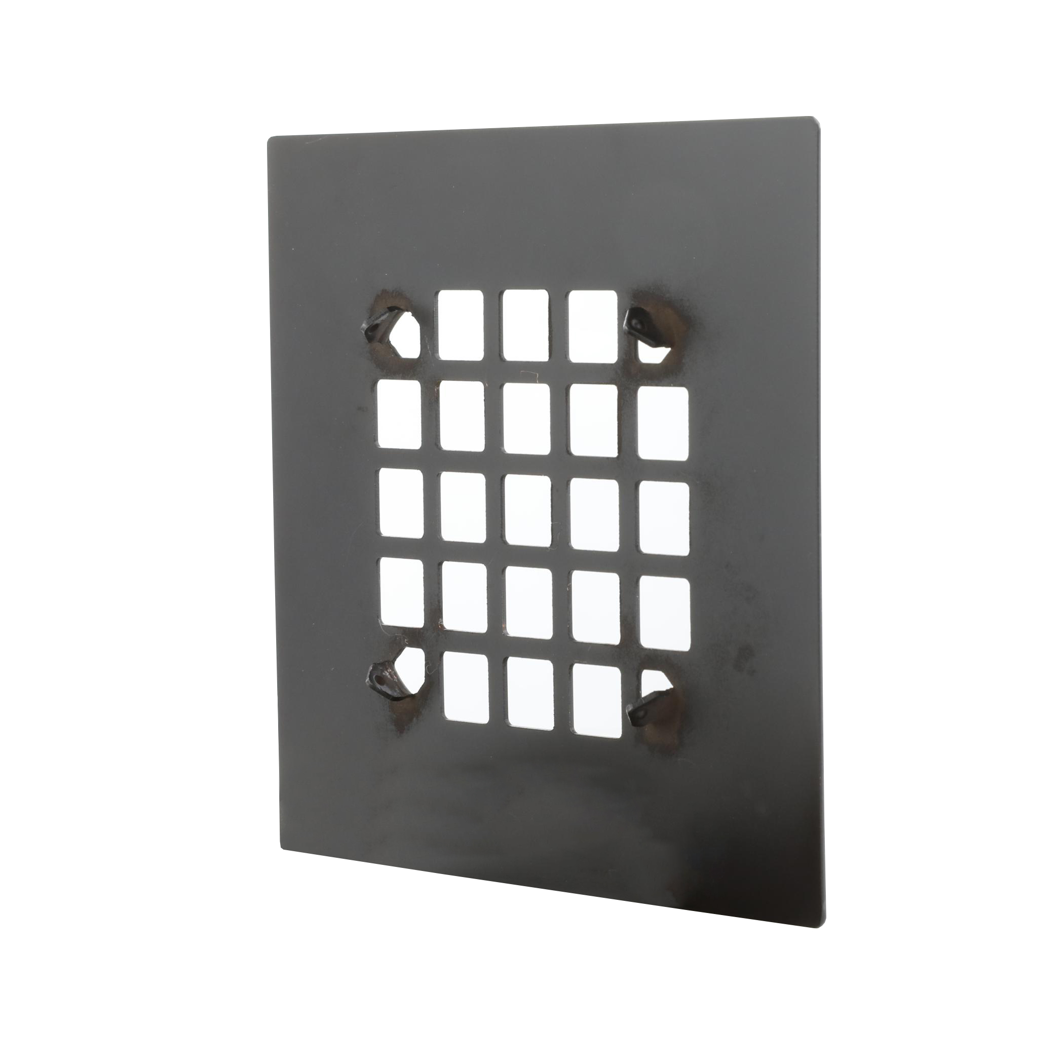 Square Snap-In Shower Drain Cover in Matte Black - Danco