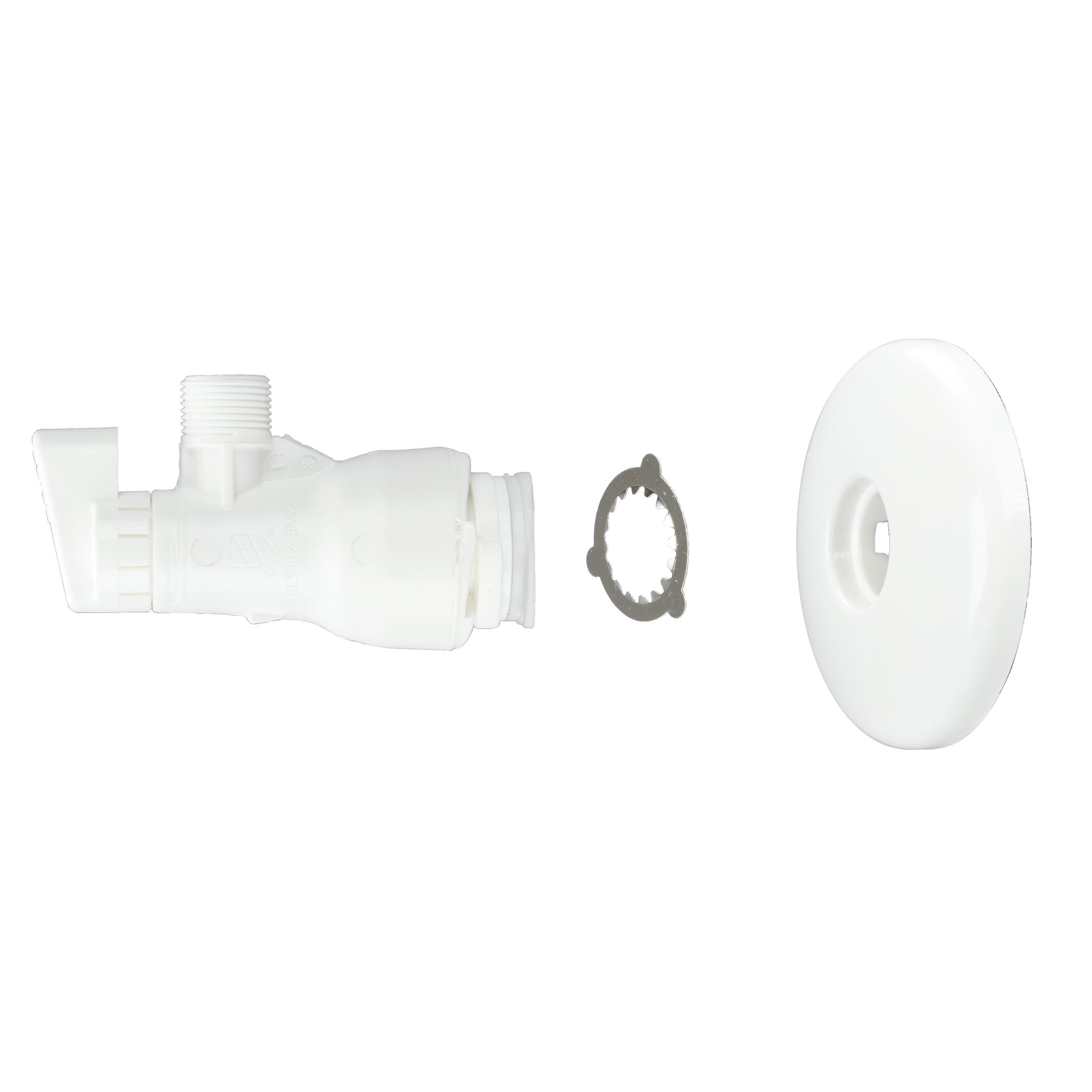 Polymer Push-On Quarter Turn Angle Stop Valve - Plumbing Parts by Danco