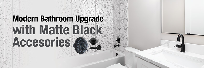 Modern Bathroom Upgrade with Matte Black Accessories - Danco